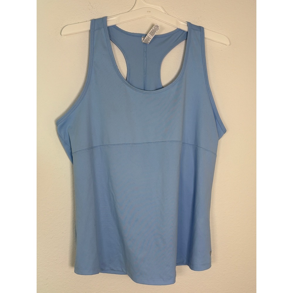 RBX Live Life Active‎ Womens XL Blue Racerback Athletic Tank Top Scoop Neck Gym